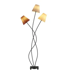 Lindby Melis lattiavalaisin, 130 cm, kolmilamppuinen, tekstiili