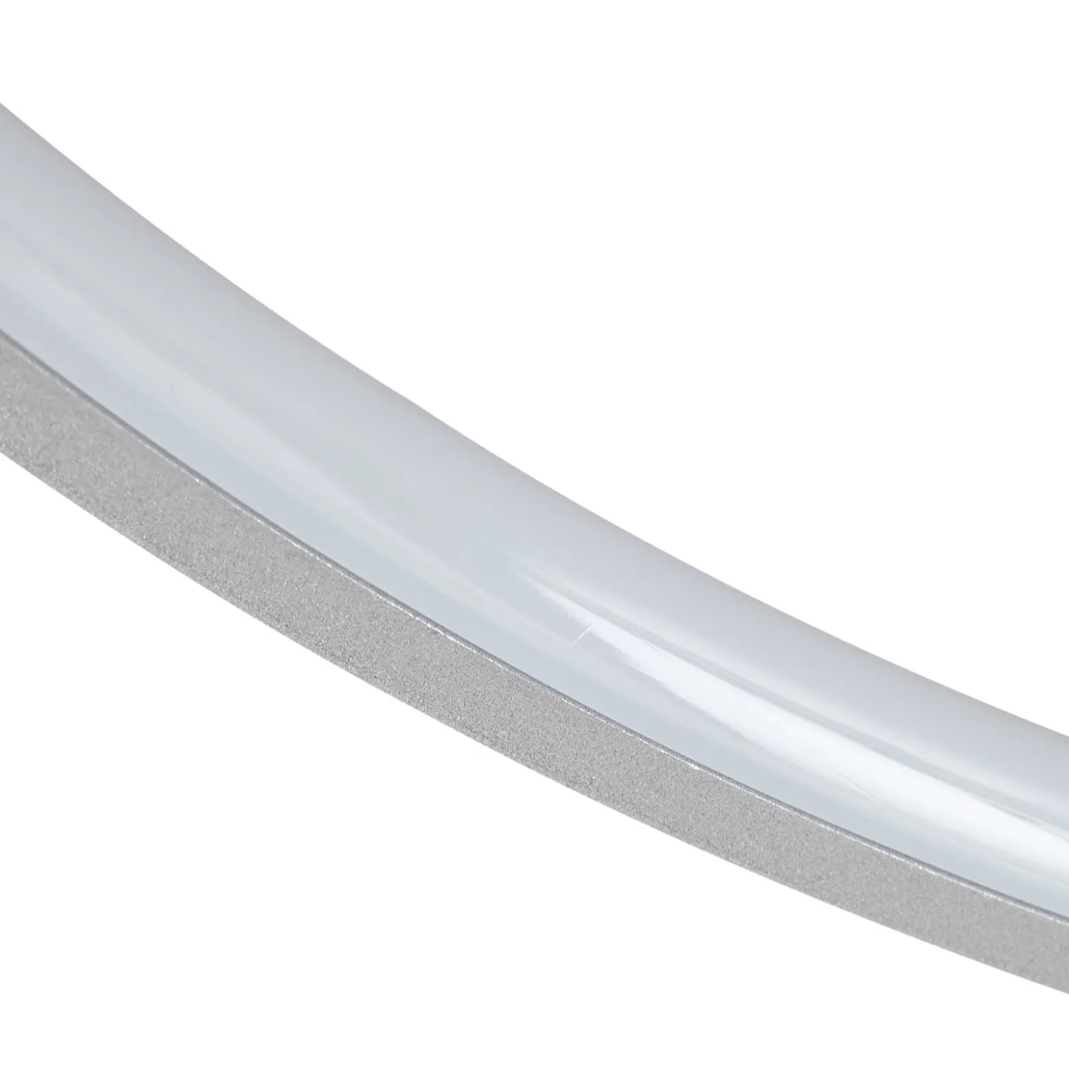 Lindby Nerwin LED-kattovalaisin, 65 cm, pyöreä, alumiini/kromi