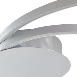 Lindby Nerwin LED-kattovalaisin, 65 cm, pyöreä, alumiini/kromi