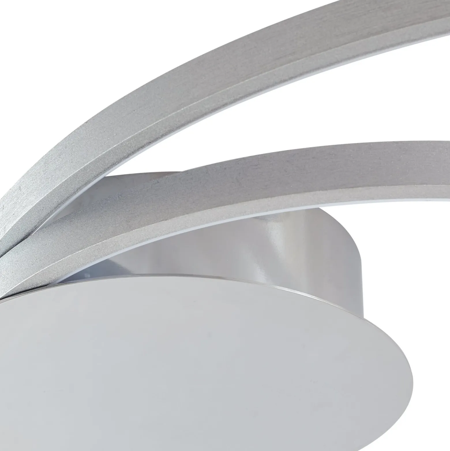 Lindby Nerwin LED-kattovalaisin, 65 cm, pyöreä, alumiini/kromi