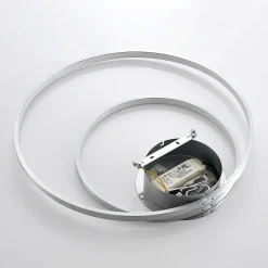 Lindby Nerwin LED-kattovalaisin, 65 cm, pyöreä, alumiini/kromi