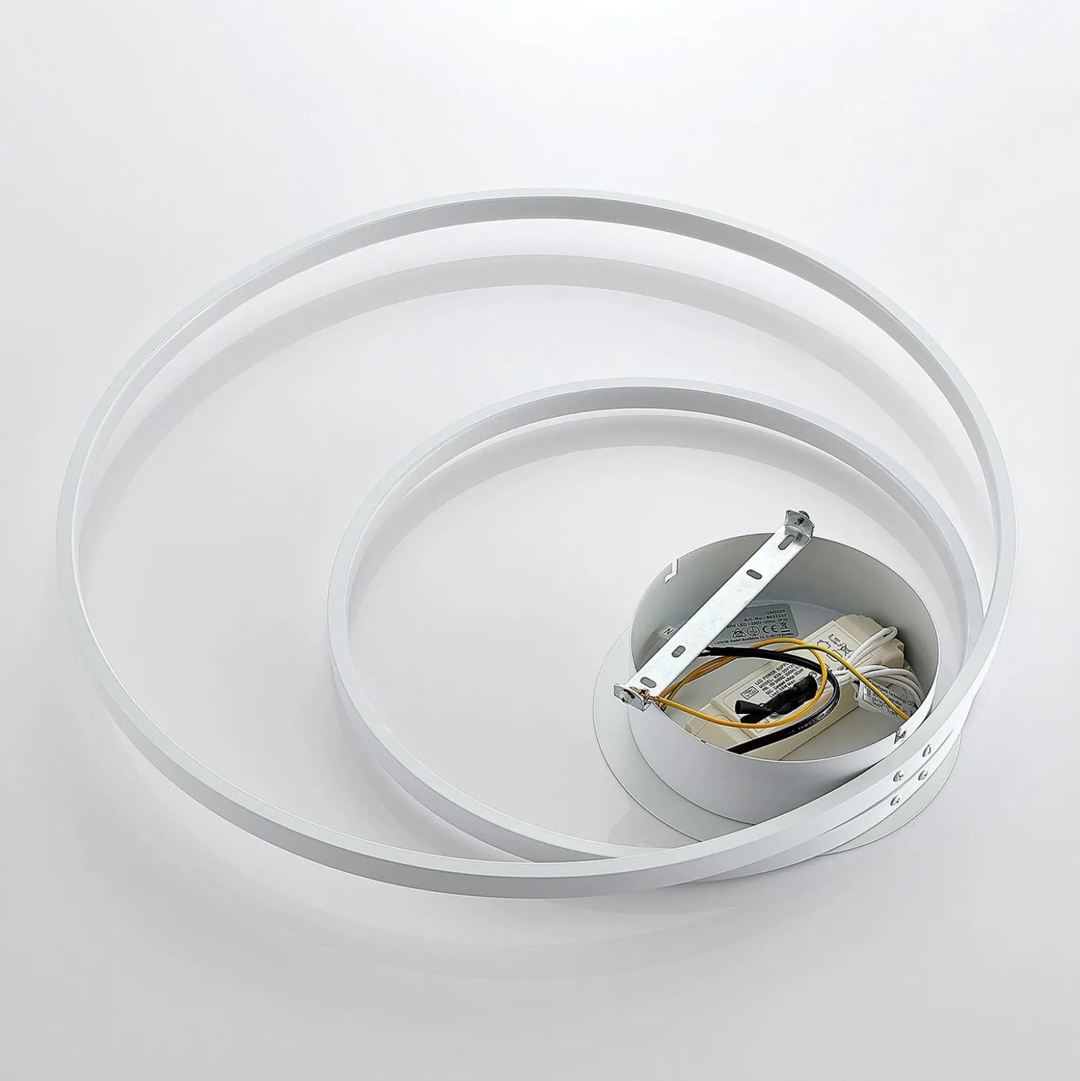 Lindby Nerwin LED-kattovalaisin, pyöreä, valkoinen