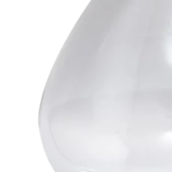 Lindby Pendura seinävalaisin, Ø 15 cm, musta, lasi