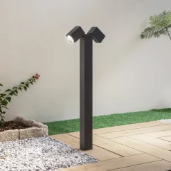 Lindby polkuvalaisin Othil, 2-valo, 80 cm, antrasiitti, metallia