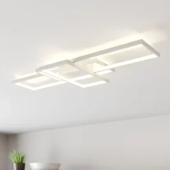 Lindby Poppy LED-kattovalaisin himmentimellä