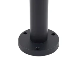 Lindby pylväsvalaisin Bolgar, musta, metalli, lasi, 15 cm