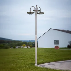 Lindby pylväsvalaisin Damion, 200 cm, 3-valo, E27, IP44