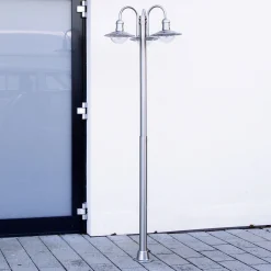 Lindby pylväsvalaisin Damion, 200 cm, 3-valo, E27, IP44