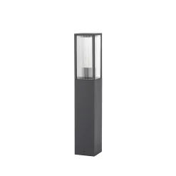 Lindby pylväsvalaisin Peldar, antrasiitti/uritettu, 80 cm