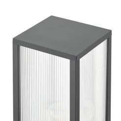 Lindby pylväsvalaisin Peldar, antrasiitti/uritettu, 80 cm