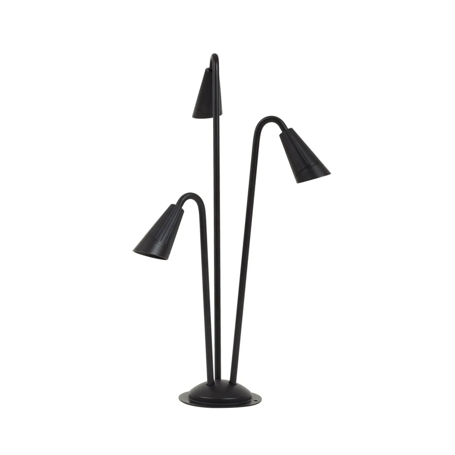 Lindby pylväsvalaisin Sorvete, musta, metalli, 3-lamppuinen, 83 cm