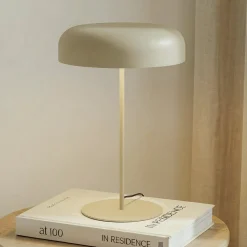 Lindby pöytävalaisin Edion, beige, metalli, 45 cm