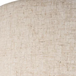 Lindby pöytävalaisin Elfie, Ø 35 cm, beige, pellava, E27