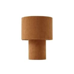 Lindby pöytävalaisin Jone, vaaleanruskea, tekstiili, 30 cm korkea, E27