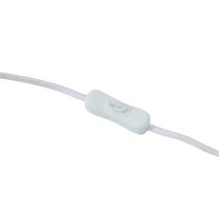 Lindby pöytävalaisin Jone, valkoinen, tekstiili, 30 cm