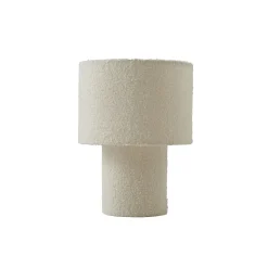 Lindby pöytävalaisin Jone, valkoinen, tekstiili, 30 cm