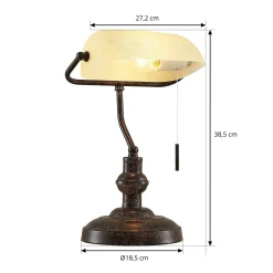 Lindby pöytävalaisin Profina, 39 cm, ruosteenruskea, teräs
