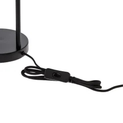 Lindby pöytävalaisin Yaelle, 50 cm korkea, rottinki, musta, E27
