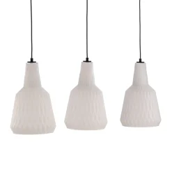 Lindby Riippuvalaisin Belarion, opaali, 3-valo, lasi, Ø 23 cm
