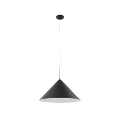 Lindby riippuvalaisin Clarine, musta/valkoinen, Ø 50 cm, metallia