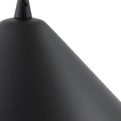 Lindby riippuvalaisin Clarine, musta/valkoinen, Ø 50 cm, metallia