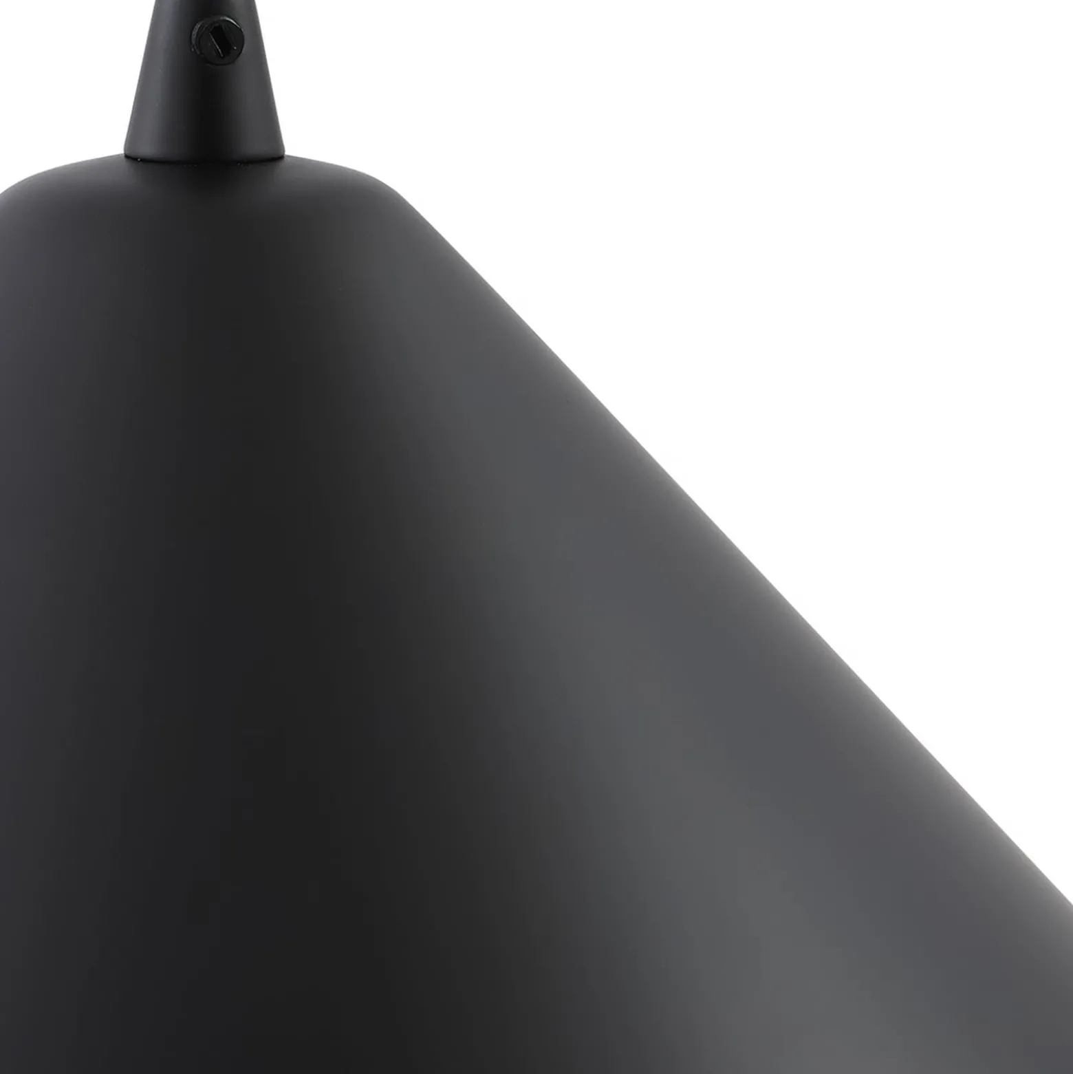Lindby riippuvalaisin Clarine, musta/valkoinen, Ø 50 cm, metallia