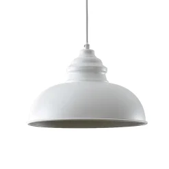 Lindby Riippuvalaisin Cliona, valkoinen, metalli, Ø 31 cm, E27