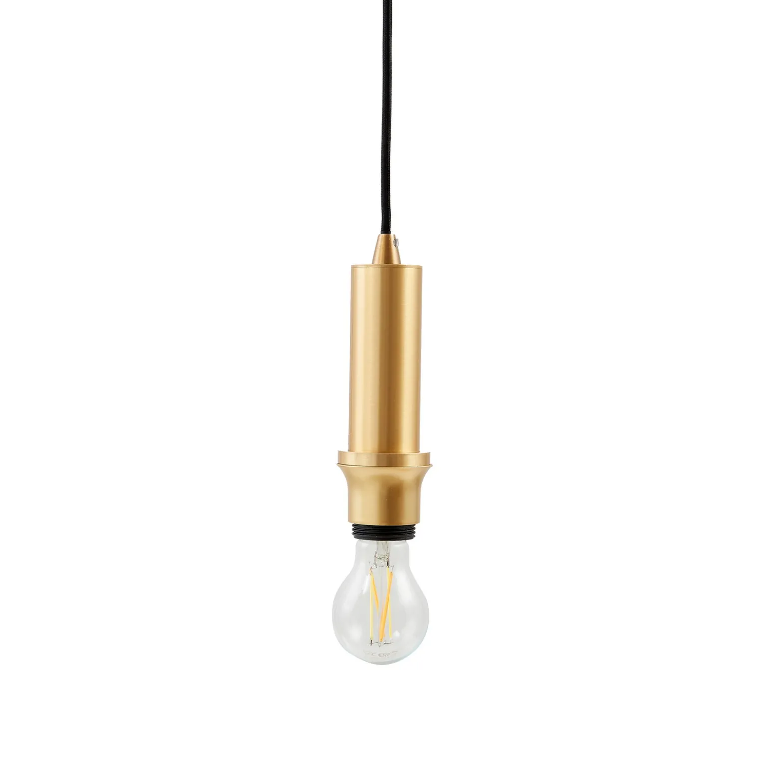 Lindby riippuvalaisin Doroteo, 25 cm, 1-lamppuinen, keltainen, lasi
