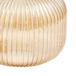 Lindby riippuvalaisin Doroteo, 25 cm, 1-lamppuinen, keltainen, lasi