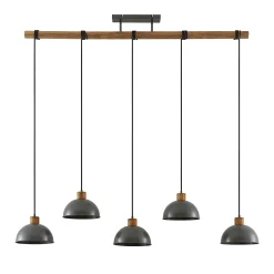 Lindby-riippuvalaisin Durbis, 149 cm, musta, 5-valo, puuta