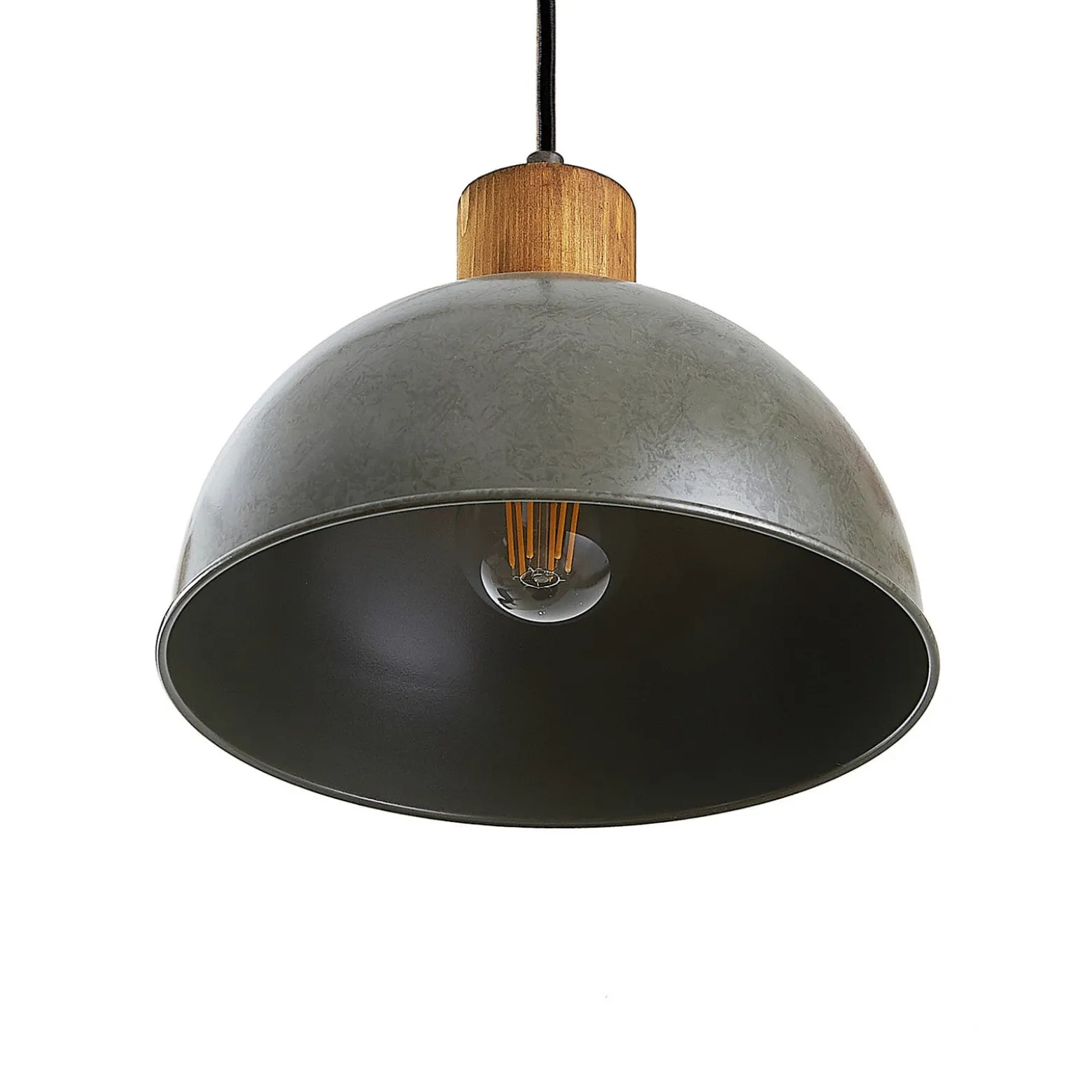 Lindby riippuvalaisin Durbis, 116 cm, 4-valaisin, harmaa, puu, E27