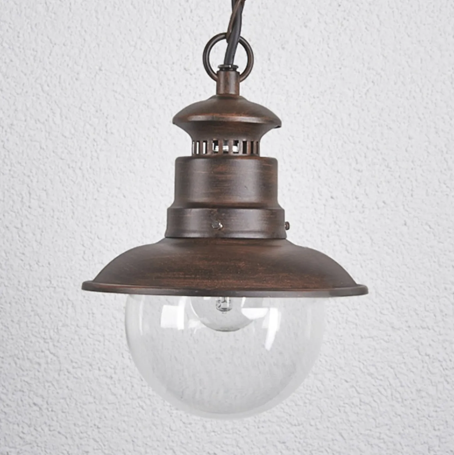 Lindby riippuvalaisin Eddie, ruoste, metalli, IP44, E27