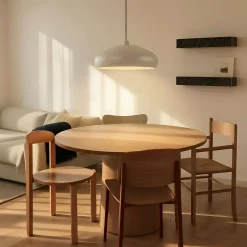 Lindby Riippuvalaisin Elover, beige, Ø 45 cm, rautainen