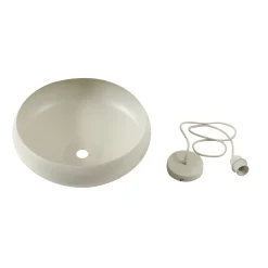 Lindby Riippuvalaisin Elover, beige, Ø 45 cm, rautainen