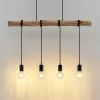 Lindby riippuvalaisin Ferris, 4-valo, 90cm, puu, E27