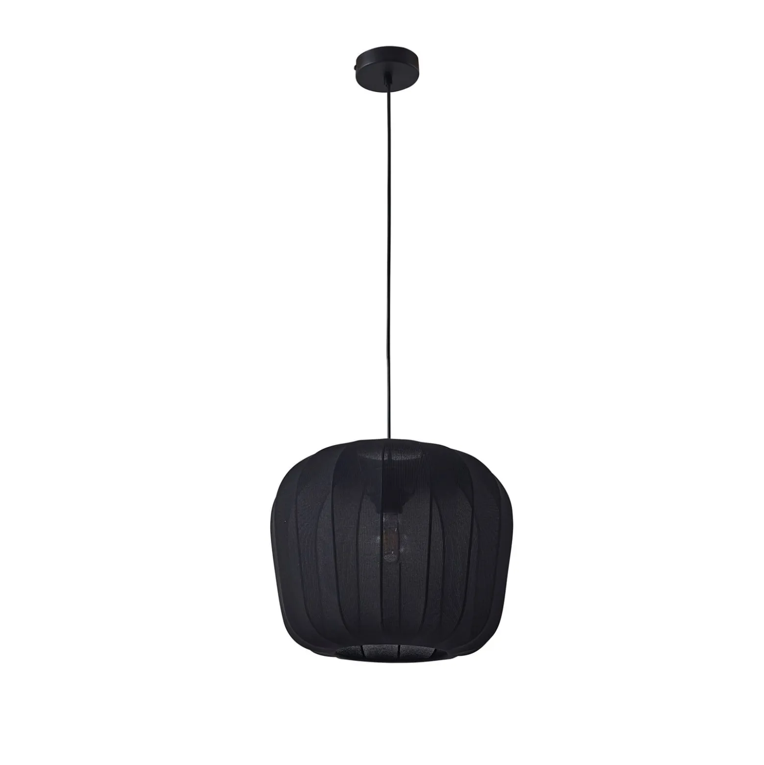 Lindby Riippuvalaisin Helin, musta, Ø 35 cm, kangasta