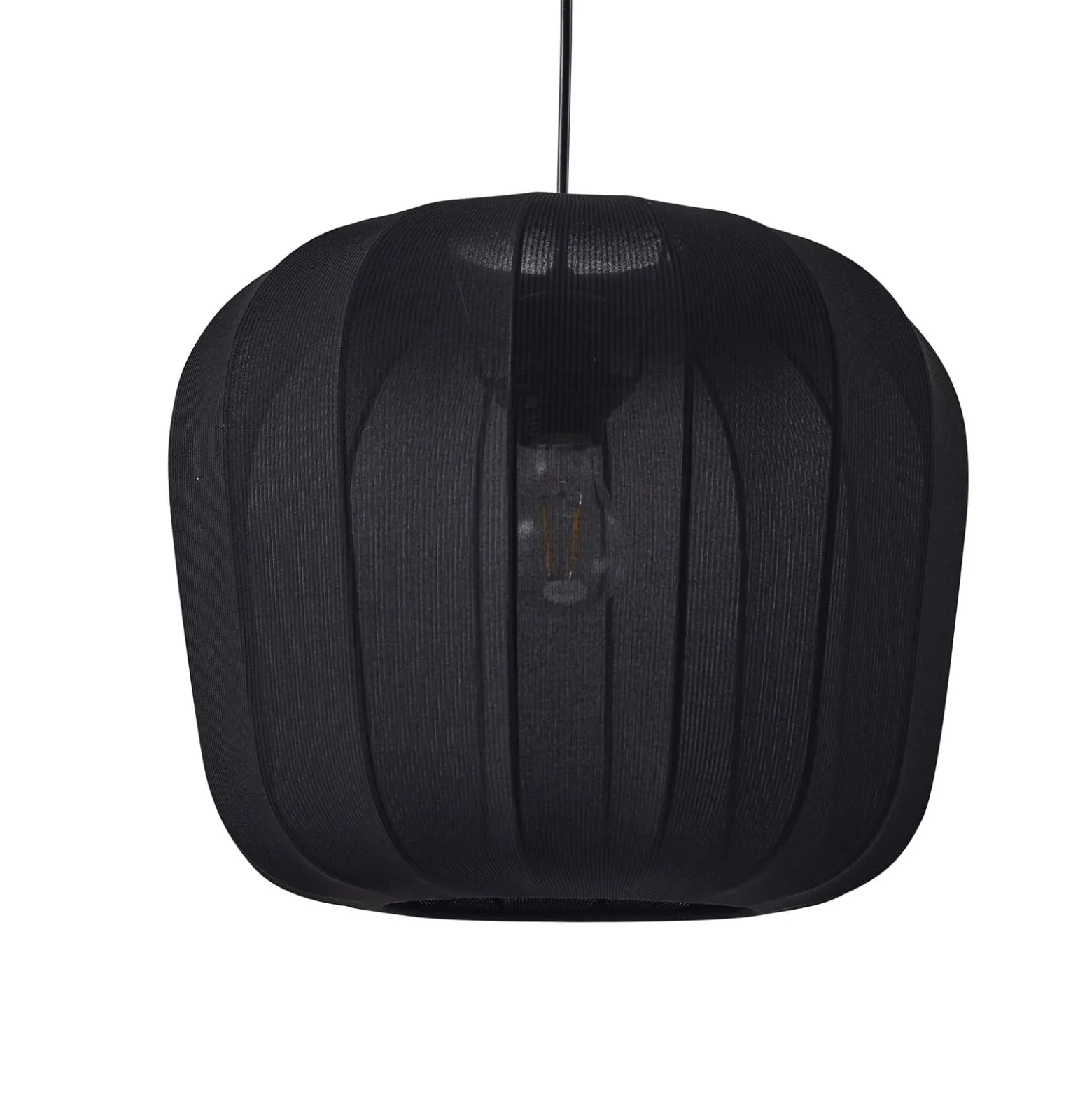 Lindby Riippuvalaisin Helin, musta, Ø 35 cm, kangasta