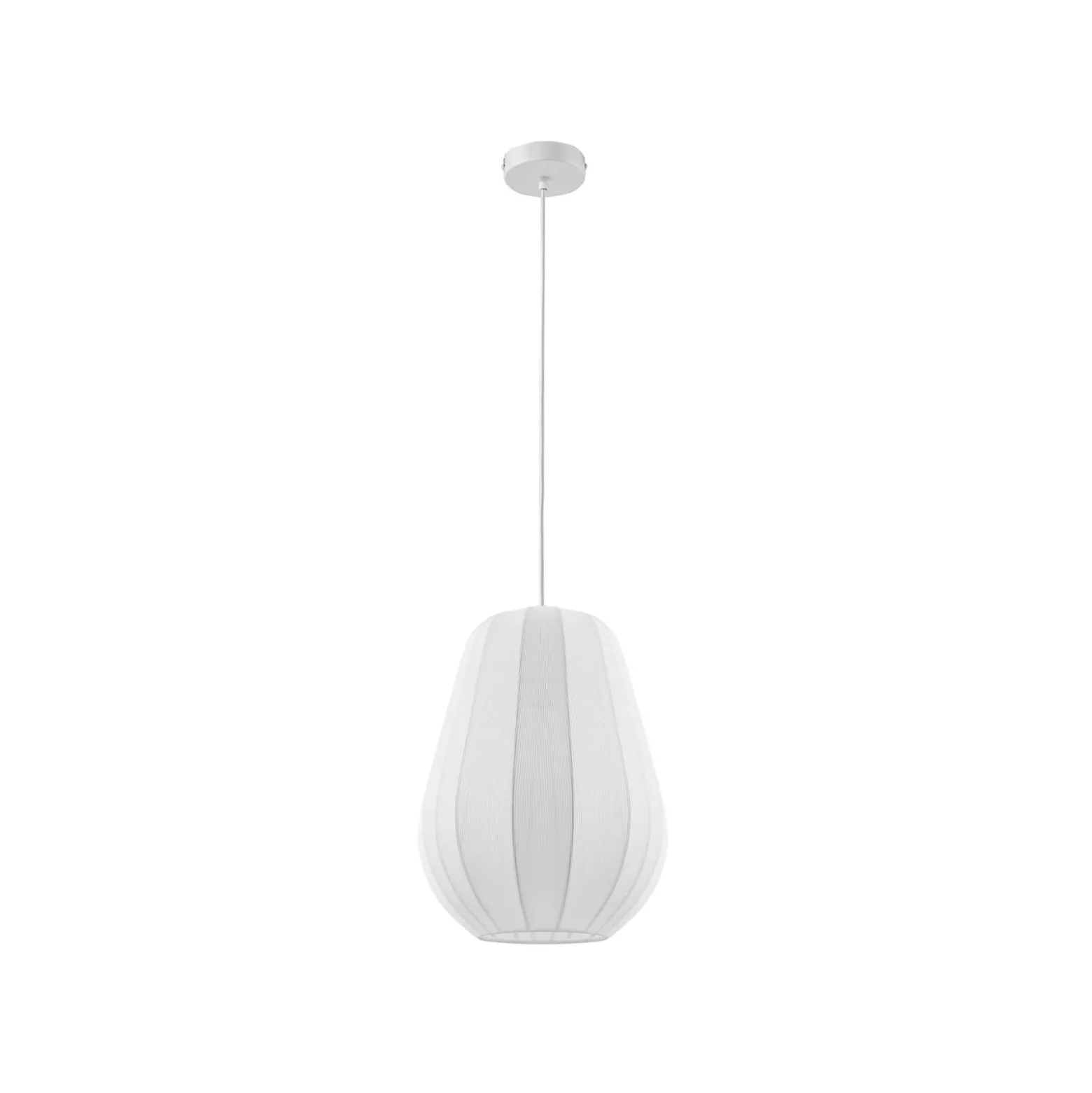 Lindby Riippuvalaisin Helin, valkoinen, Ø 30 cm, kangasta
