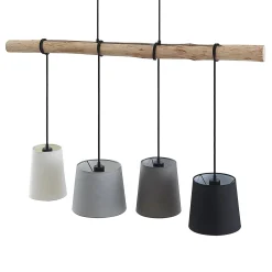 Lindby riippuvalaisin Hinai, musta/harmaa/valkoinen, tekstiili, 116cm