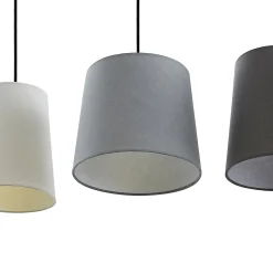 Lindby riippuvalaisin Hinai, musta/harmaa/valkoinen, tekstiili, 116cm