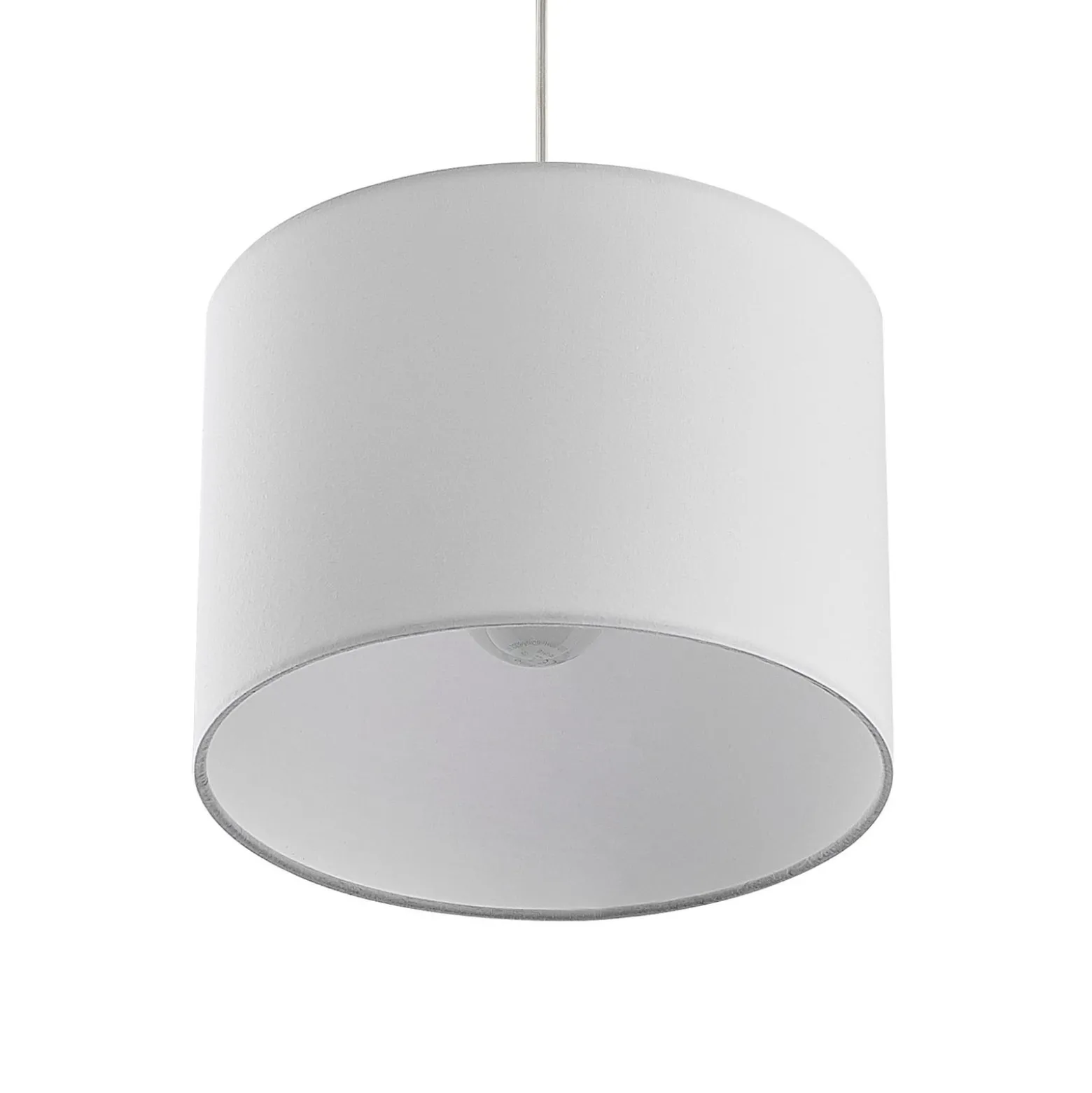 Lindby riippuvalaisin Imarin, 3-valo, valkoinen, tekstiili, 100cm