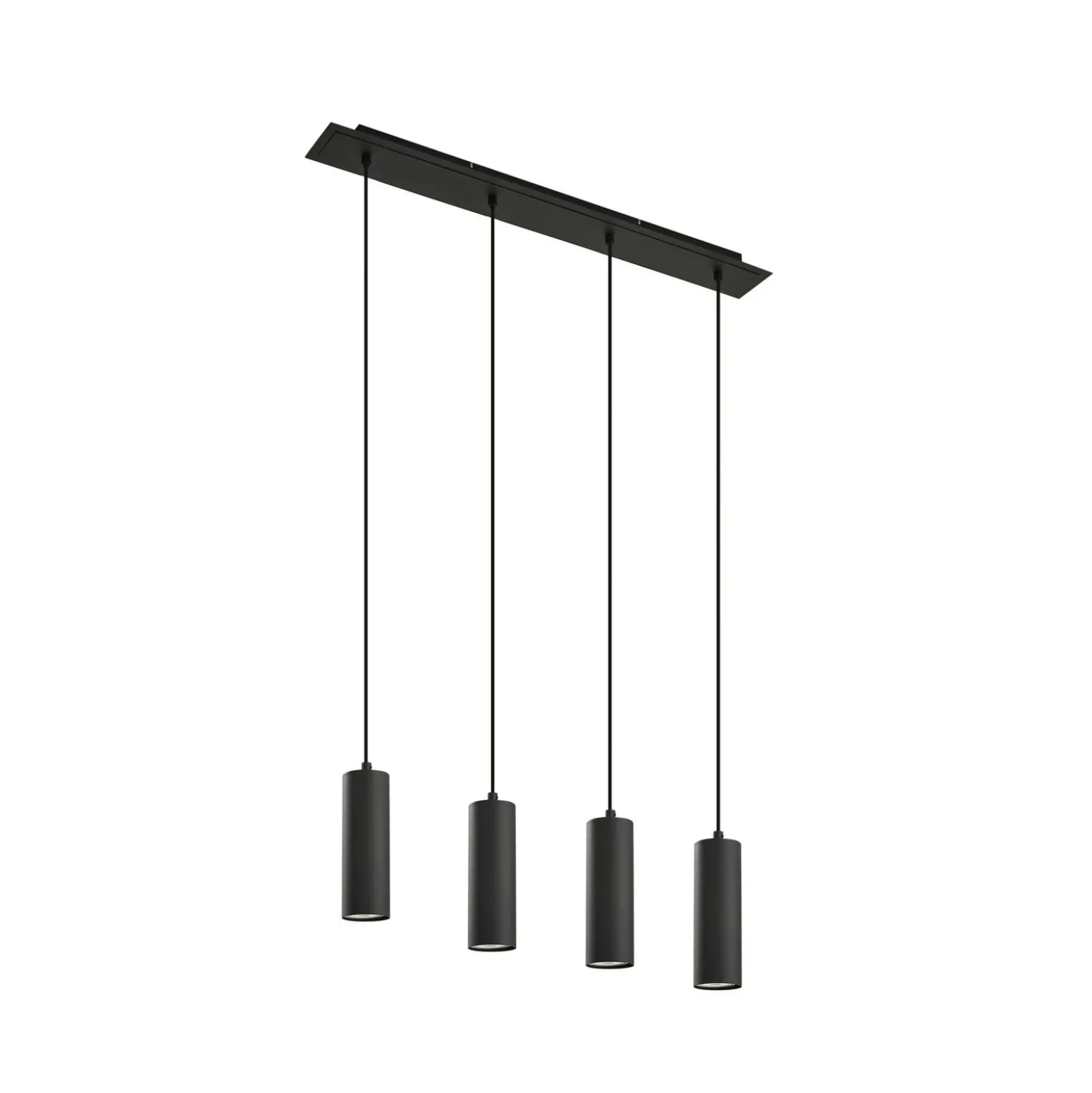 Lindby Riippuvalaisin Joffrey, 76 cm, musta, 4-lamppuinen, GU10