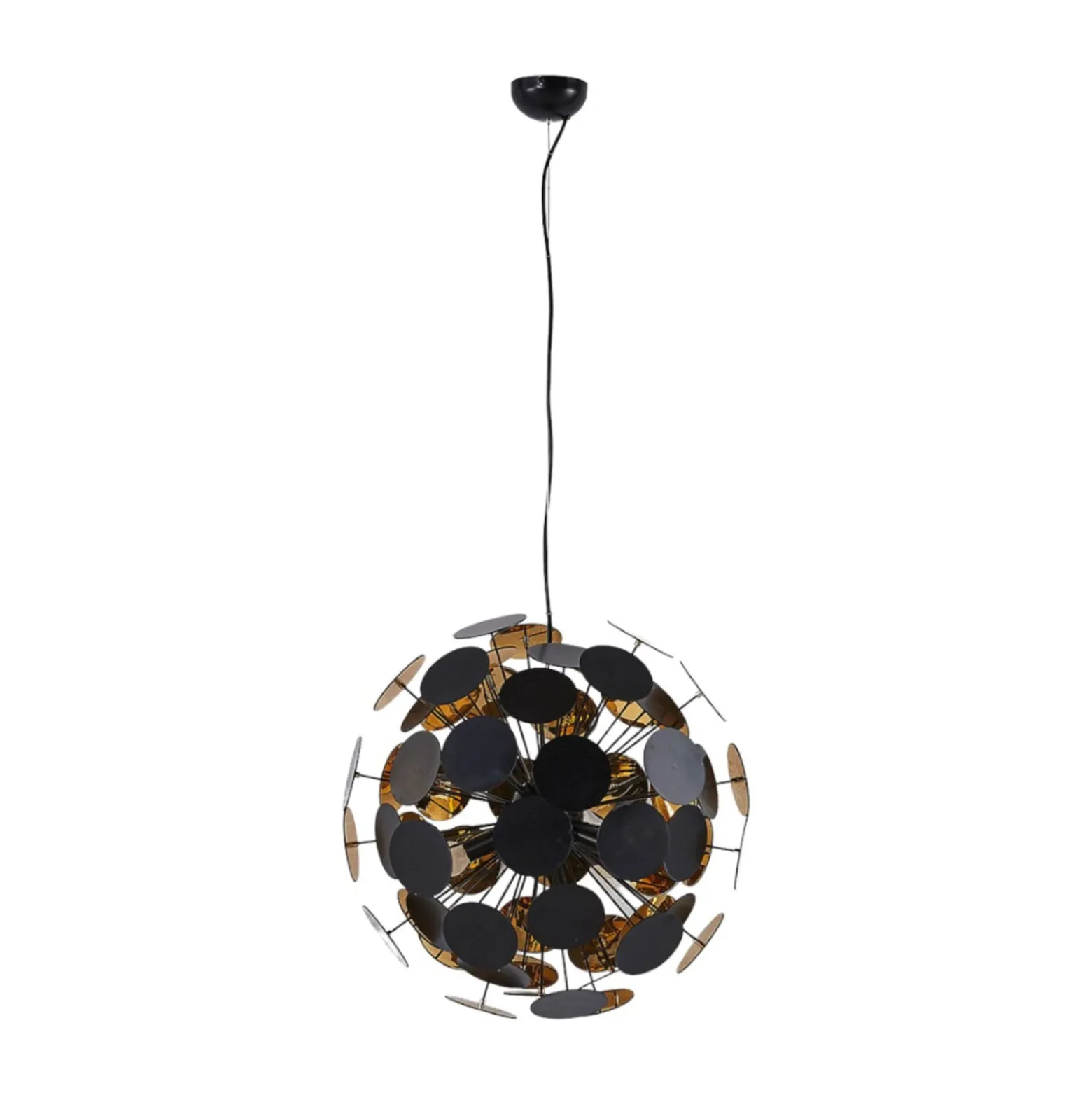 Lindby riippuvalaisin Kinan, Ø 54 cm, musta, kulta, metallia