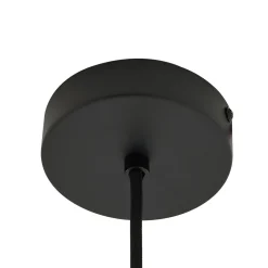 Lindby riippuvalaisin Lelia, savuharmaa, lasi, Ø 35 cm