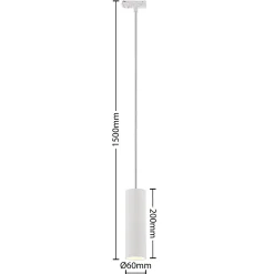 Lindby Riippuvalaisin Linaro, 20 cm, valkoinen, 1-vaihe, GU10