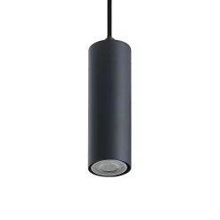 Lindby-riippuvalaisin Maniva. 60 cm, 4-valo, musta, GU10
