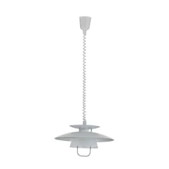 Lindby riippuvalaisin Nadija, valkoinen, 43 cm, korkeussäädettävä, E27