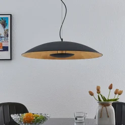 Lindby riippuvalaisin Narisara, Ø 80 cm, E27, musta-kultainen