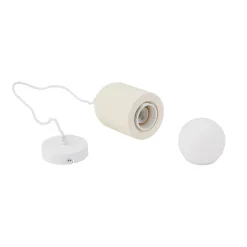 Lindby riippuvalaisin Nielson, Ø 11 cm, beige, kipsi