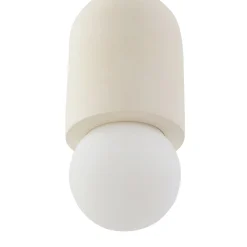 Lindby riippuvalaisin Nielson, Ø 11 cm, beige, kipsi